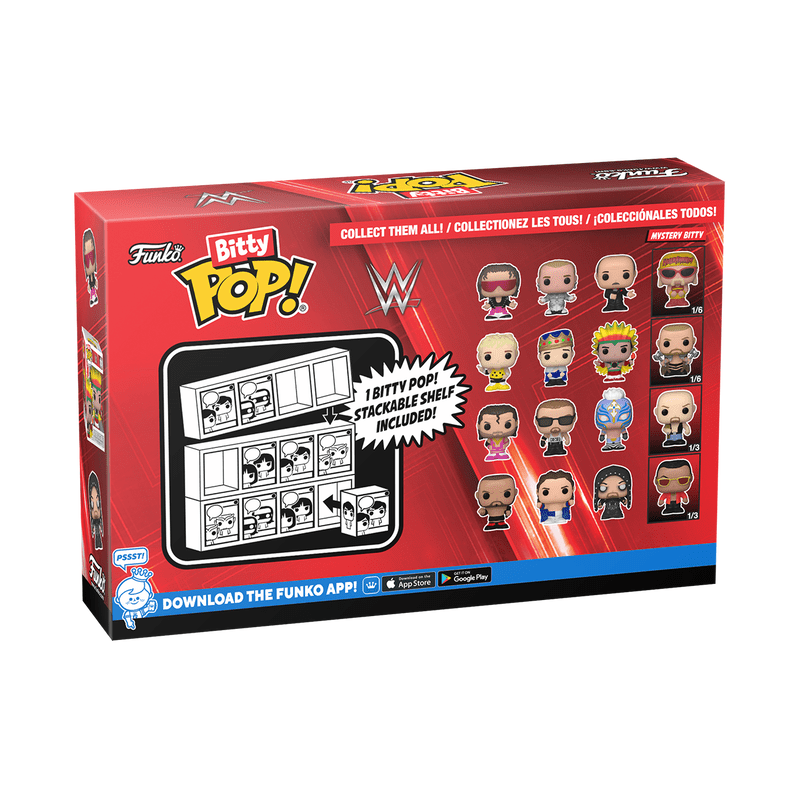 Funko - Funko Bitty Pop WWE 4 - Pack Razor Ramon with Mystery Figures