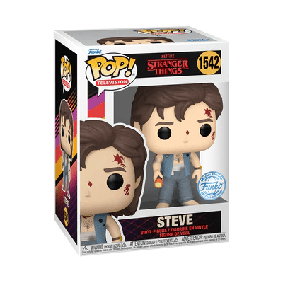 Funko - Funko Pop Stranger Things Steve Battledamage TV 1542