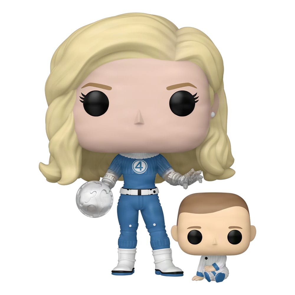 Funko - Funko POP! Fantastic Four – First Steps – Invisible Woman & Franklin