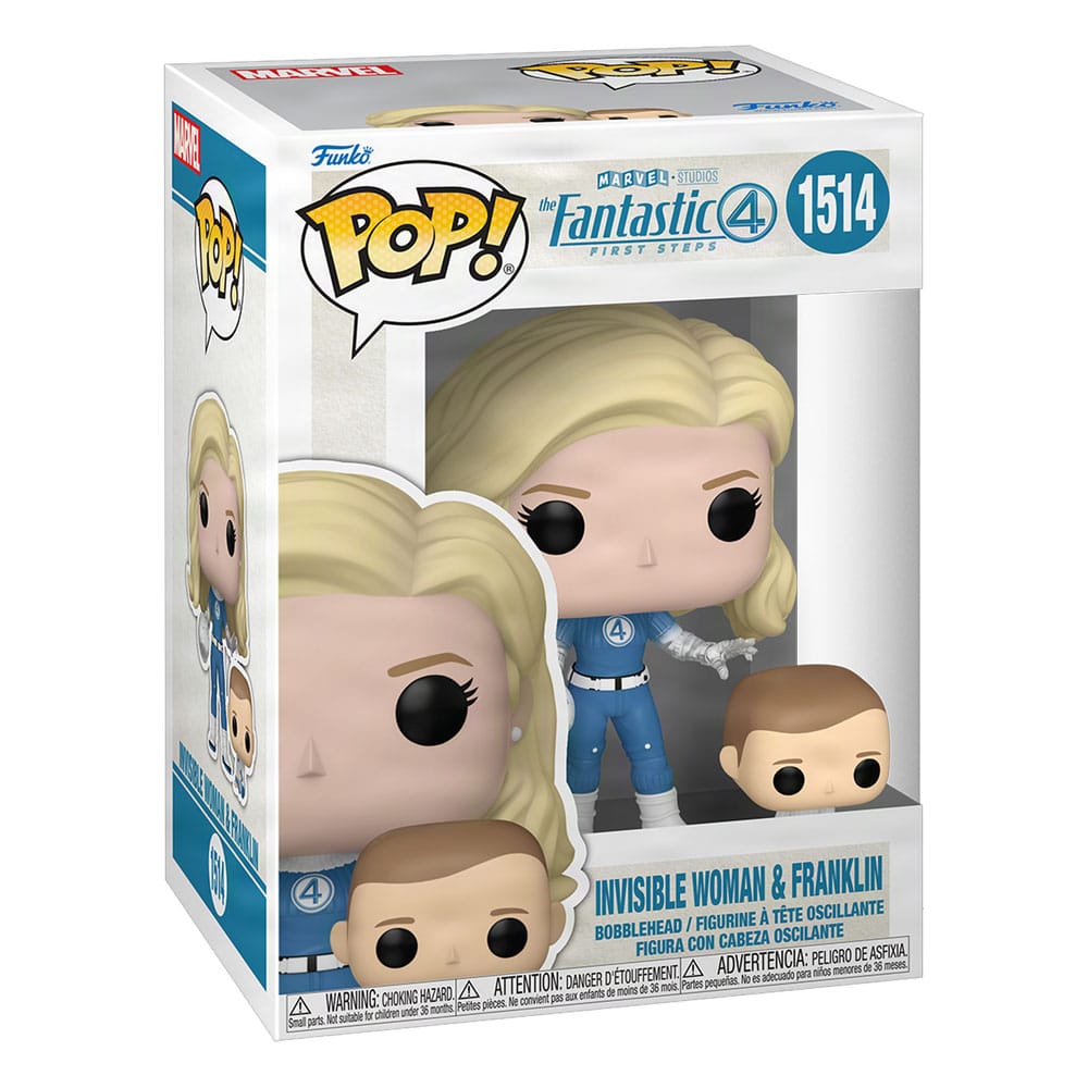 Funko - Funko POP! Fantastic Four – First Steps – Invisible Woman & Franklin