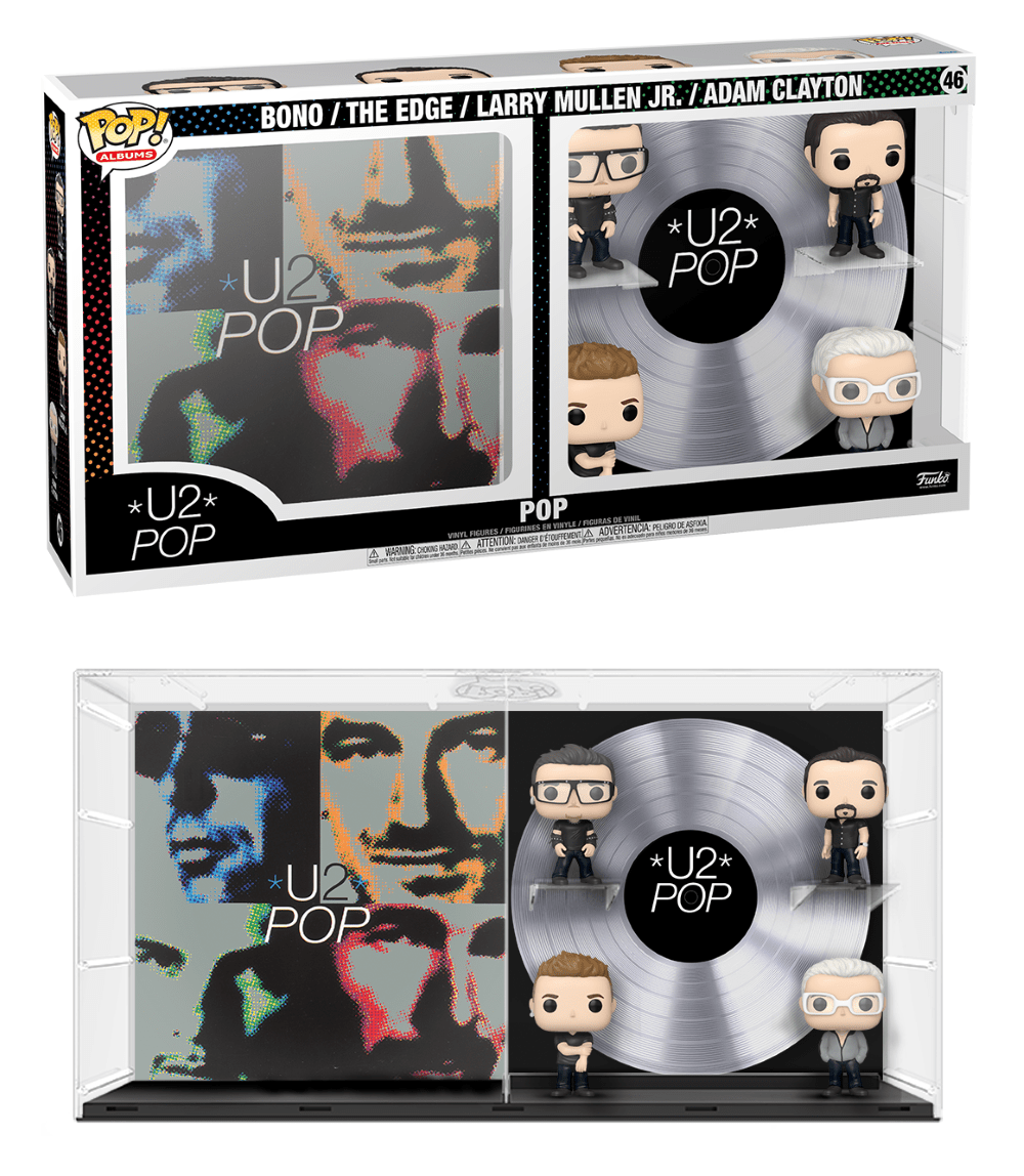 Funko - U2 POP Deluxe Funko Albums N°46 – 4 Figures & Album Display