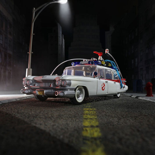 Ghostbusters Plasma Series 1/18 Ecto - 1 (1984) – Premium Collectible Vehicle by LAB7 Malta, Europe