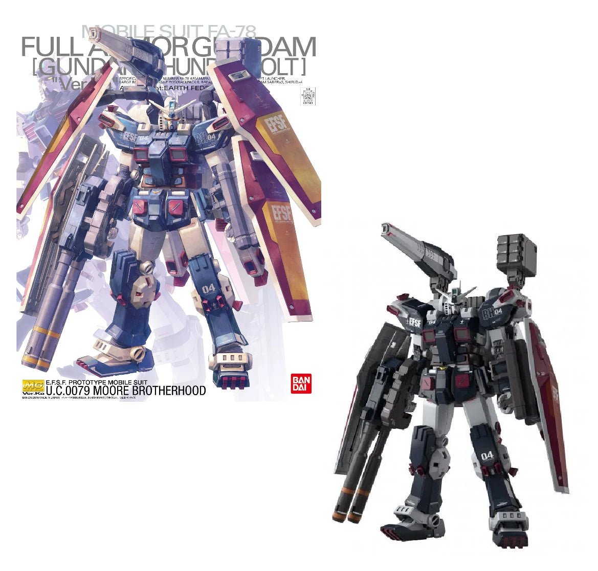 Bandai - GUNDAM - MG 1/100 FA - 78 Full Armour Gundam Thunderbolt Ver. Ka.