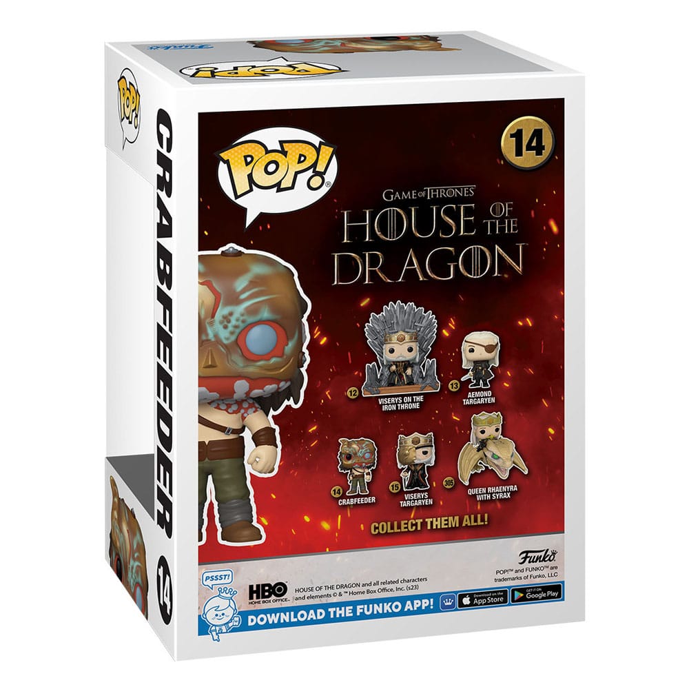 House of the Dragon POP! TV Vinyl Figure Crabfeeder 9 cm by LAB7 Malta, Europe