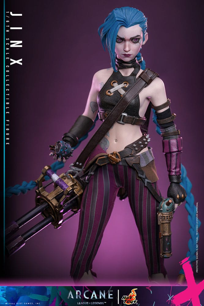 Hot Toys 1/6 Scale Jinx Figure – Arcane Season 2 Collectible by LAB7 Malta, Europe
