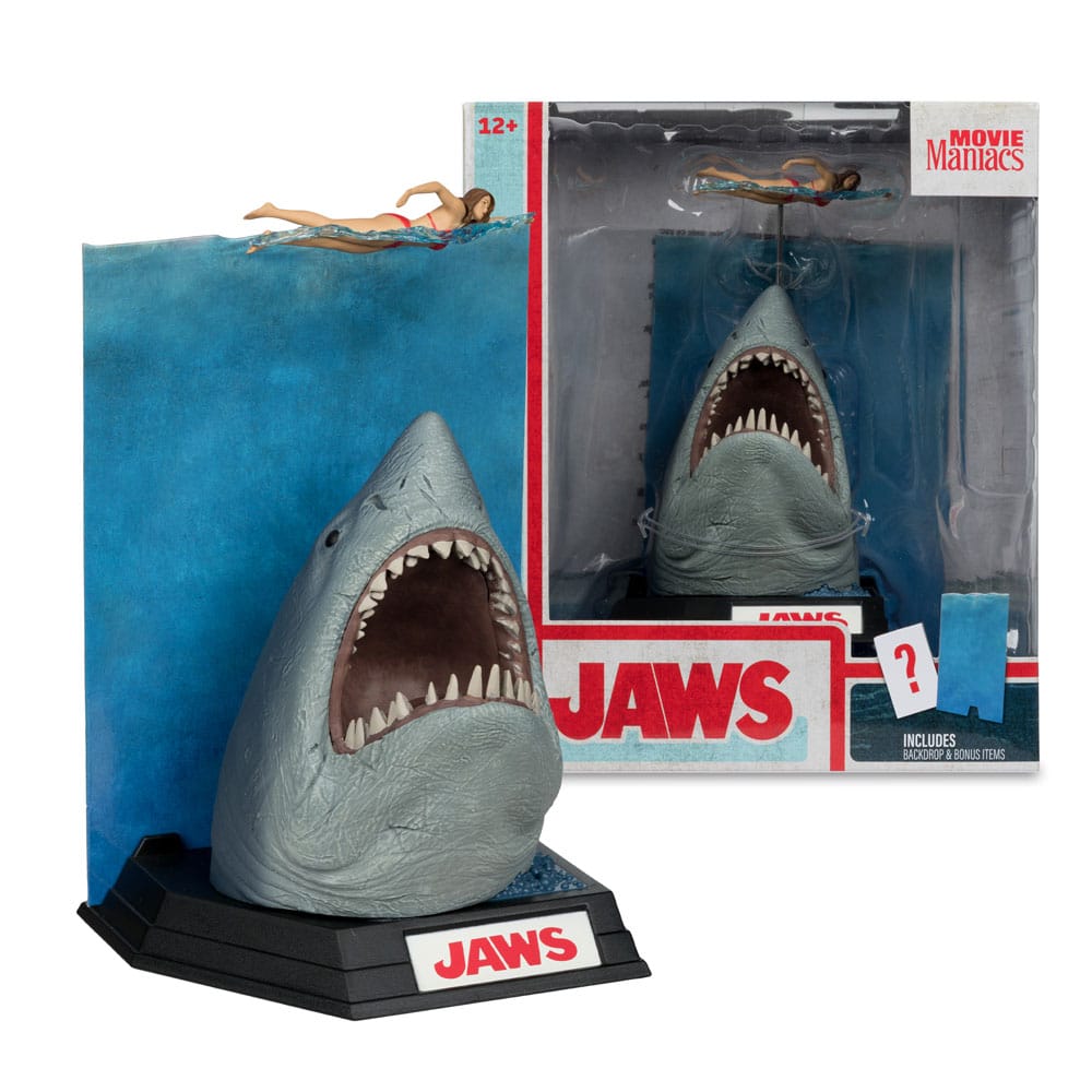 Jaws Movie Maniacs PVC Statue 50th Anniversary Edition 16 cm by LAB7 Malta, Europe