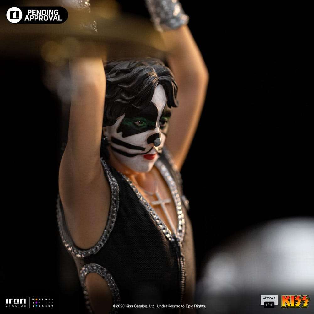 Kiss Art Scale Statue 1/10 Peter Criss Limited Edition 22 cm by LAB7 Malta, Europe