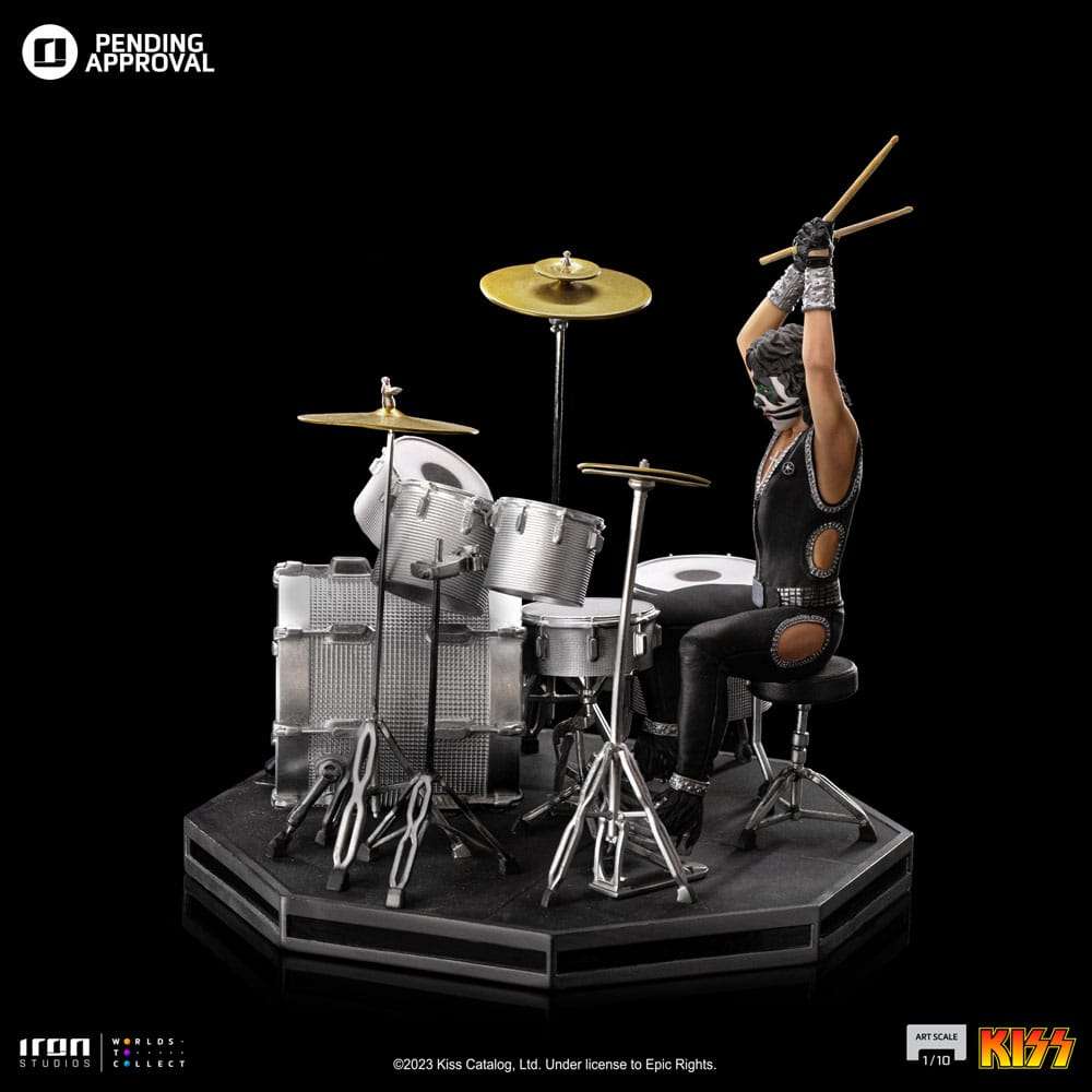 Kiss Art Scale Statue 1/10 Peter Criss Limited Edition 22 cm by LAB7 Malta, Europe