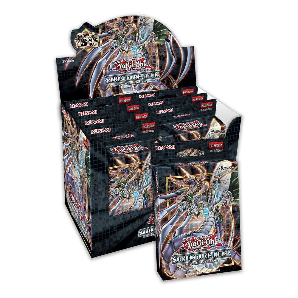 Konami Yu - Gi - Oh! Structure Deck Cyber Strike Display (8) by LAB7 Malta, Europe