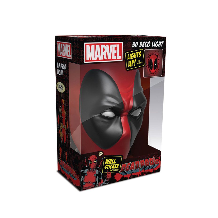 Marvel 3D LED Light Deadpool Mask by LAB7 Malta, Europe