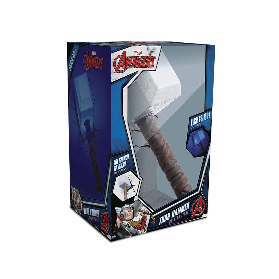 Marvel 3D LED Light Thor Hammer by LAB7 Malta, Europe
