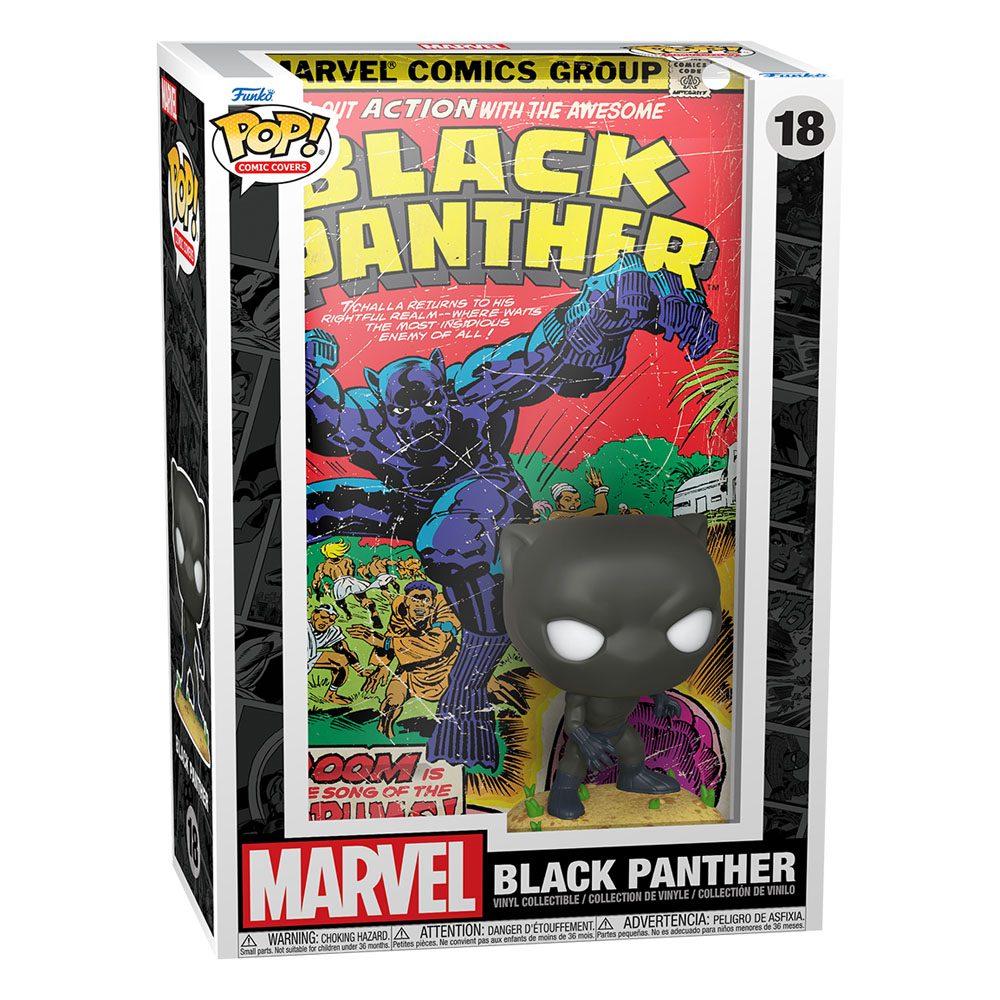Funko - Marvel POP! Comic Cover Vinyl Figure Black Panther 18