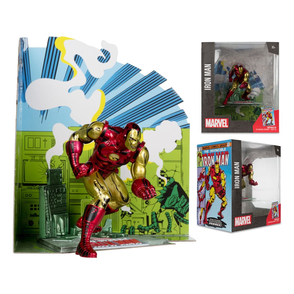 Marvel PVC Statue 1/10 Iron Man (The Invincible Iron Man 126) – 11 cm by LAB7 Malta, Europe