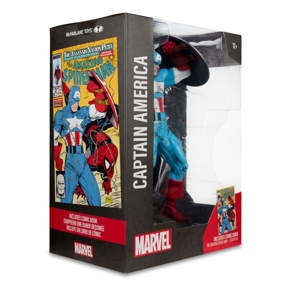 Marvel PVC Statue 1/6 Captain America (The Amazing Spider - Man 323) – 28 cm by LAB7 Malta, Europe