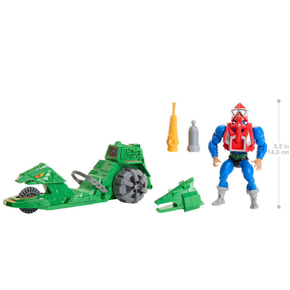 Masters of the Universe Origins Action Figure with Vehicle Mekaneck & Ground Ripper 14 cm by LAB7 Malta, Europe