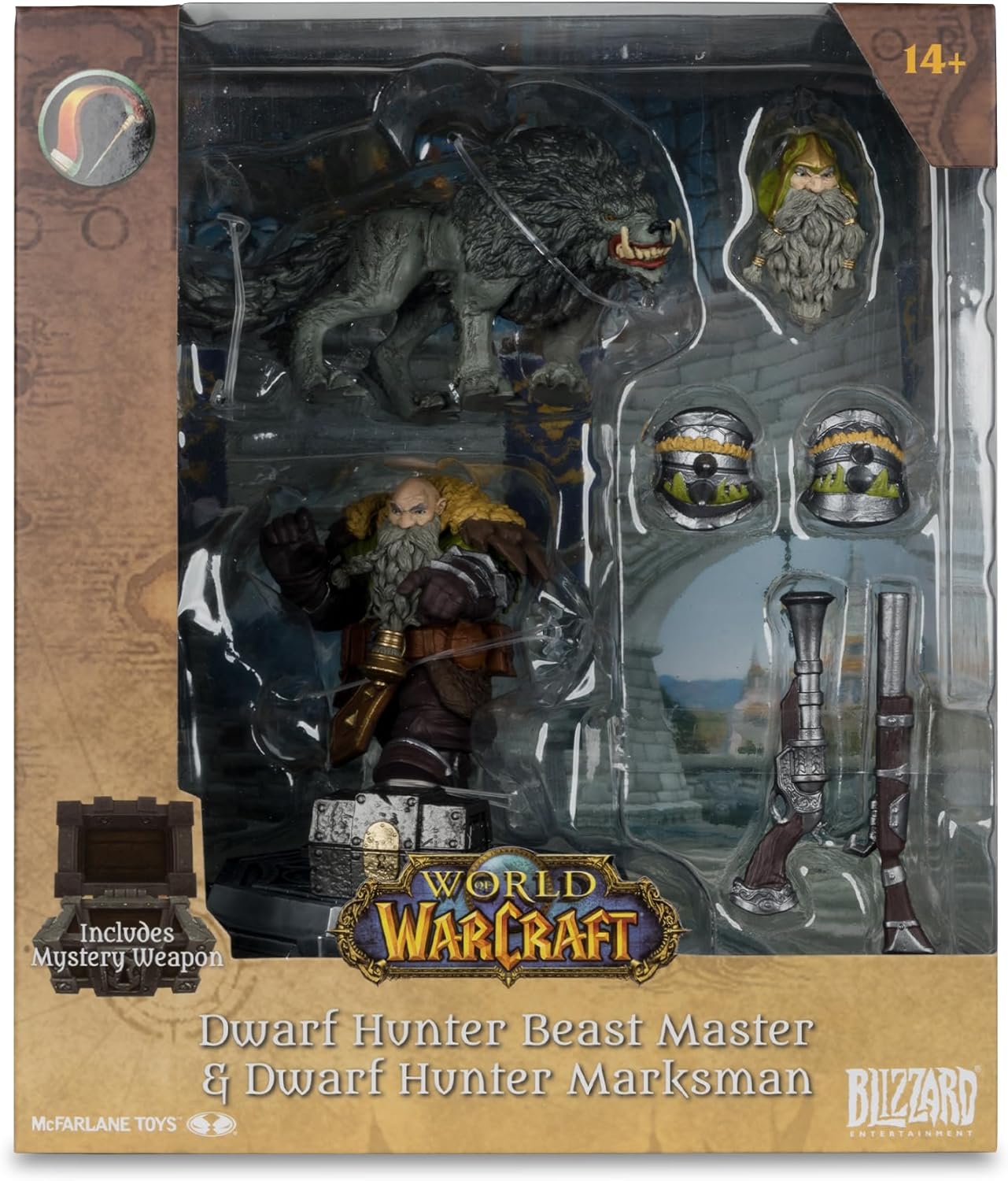 McFarlane Toys - World of Warcraft Dwarf Hunter: Beast Master & Marksman 1:12 Scale Posed Figure by LAB7 Malta, Europe