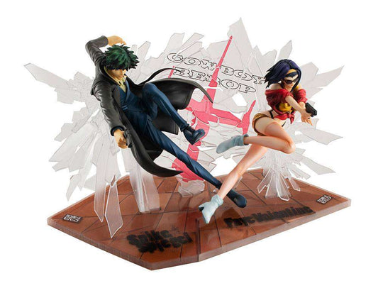 Megahouse Cowboy Bebop PVC Statues 1/8 Spike Spiegel & Faye Valentine 1st GIG 20 cm by LAB7 Malta, Europe