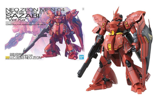 Bandai MG 1/100 MSN - 04 Sazabi Ver.Ka Model Kit by LAB7 Malta, Europe