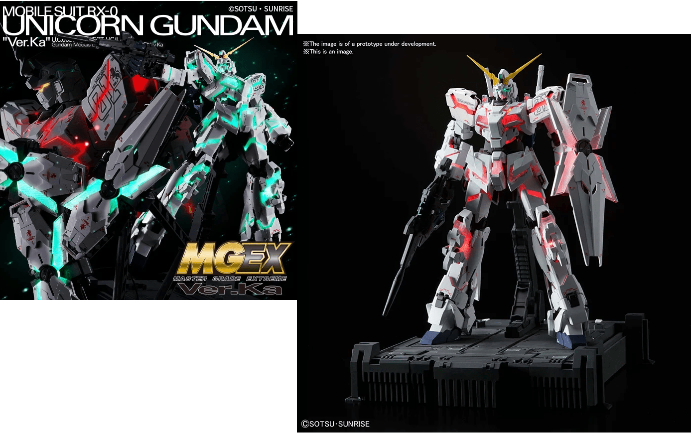 Bandai - MGEX Gundam Unicorn Ver Ka 1/100
