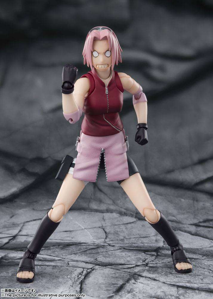 Tamashii Nations - Naruto Shippuden S.H. Figuarts Action Figure Sakura Haruno - Inheritor of Tsunade's indominable will