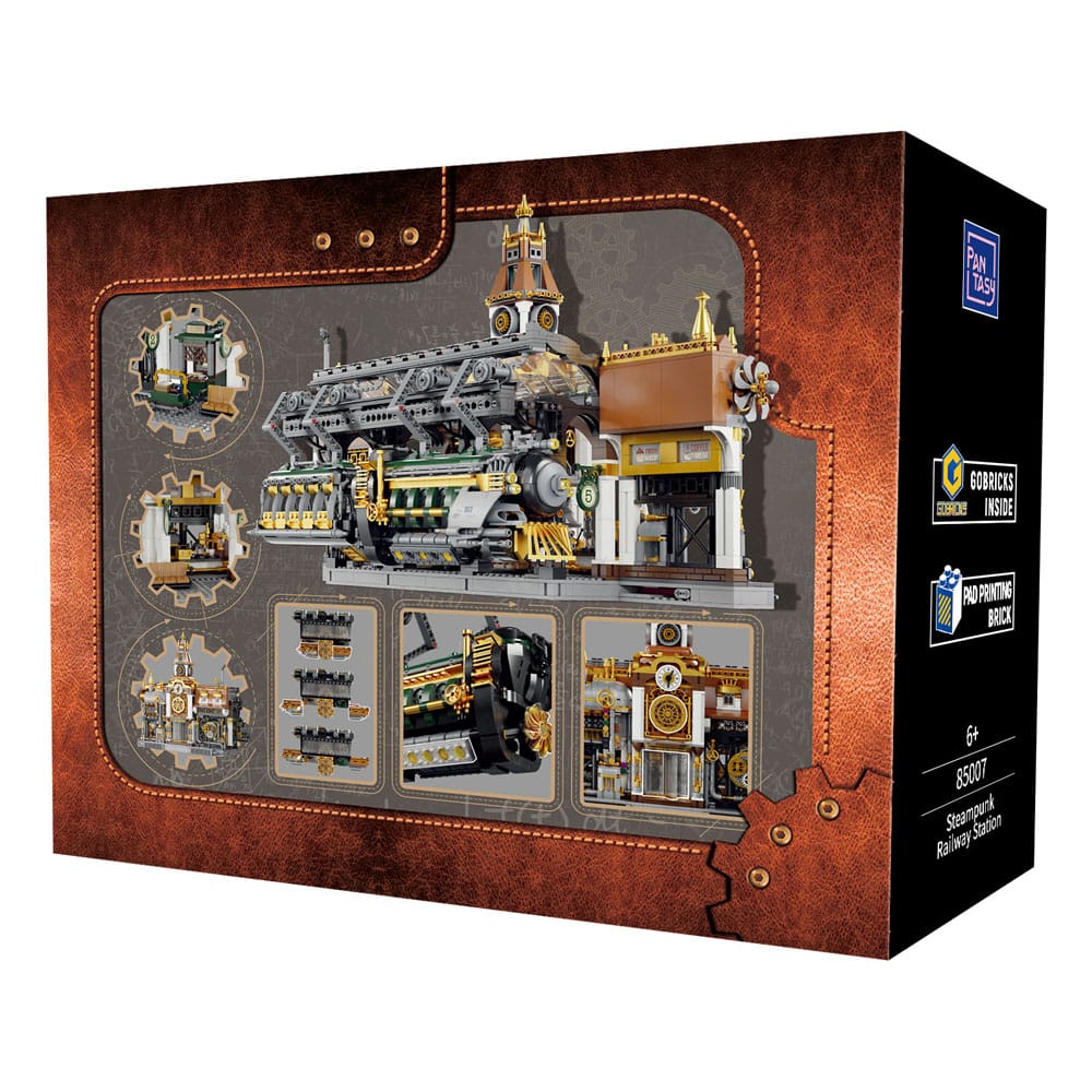 Original - Steampunk Series Construction Set Steampunk Railway Station 36 cm by LAB7 Malta, Europe