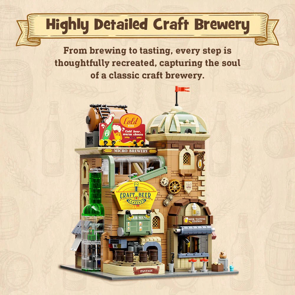 Pantasy - Pantasy Craft Brewery Building Set 85023 – 6hr Brick Build