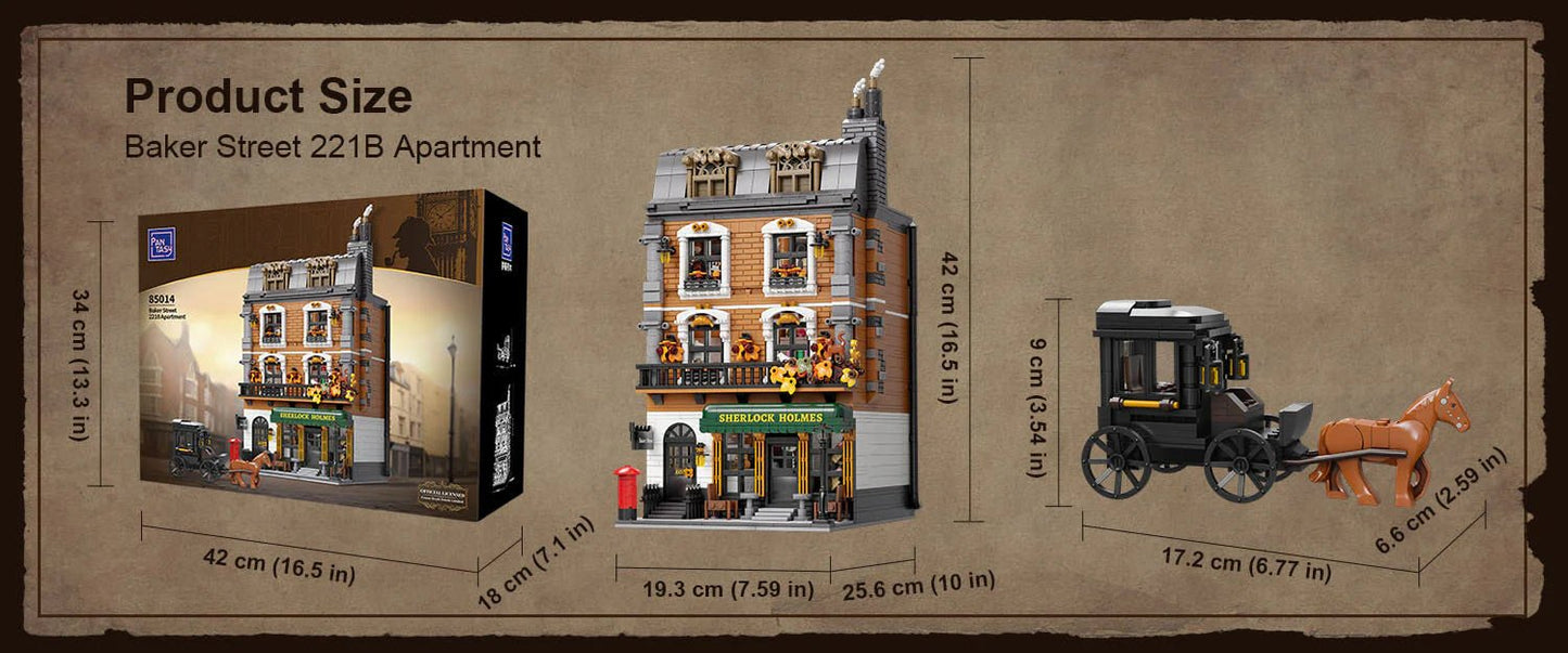 Pantasy - Pantasy Sherlock Holmes 221B Apartment 85014 | Premium Building Set