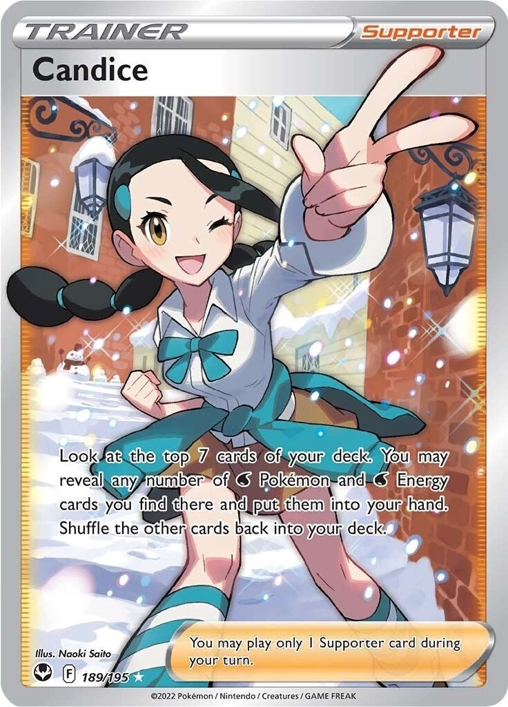 Pokemon - Candice (Full Art) (189/195) (SWSH12: Silver Tempest)
