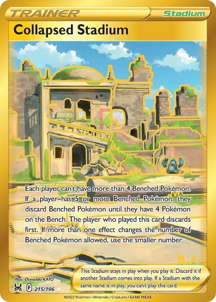Pokemon - Collapsed Stadium (Secret) (215/196) (SWSH11: Lost Origin)