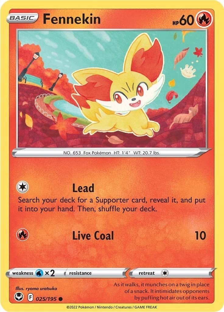 Pokemon - Fennekin (025/195) (SWSH12: Silver Tempest)