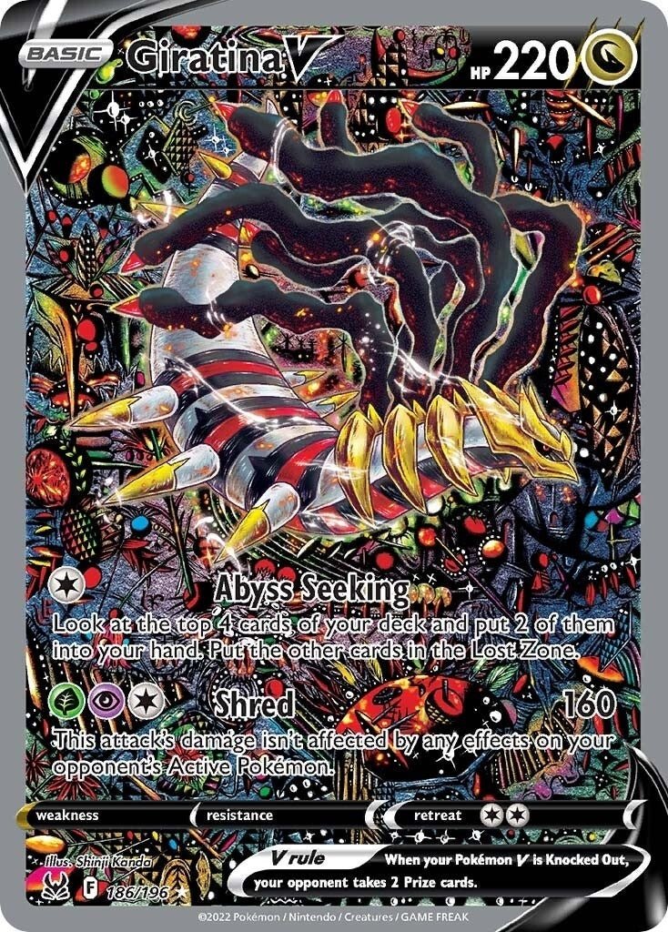 Pokemon - Giratina V (Alternate Full Art) (186/196) (SWSH11: Lost Origin)