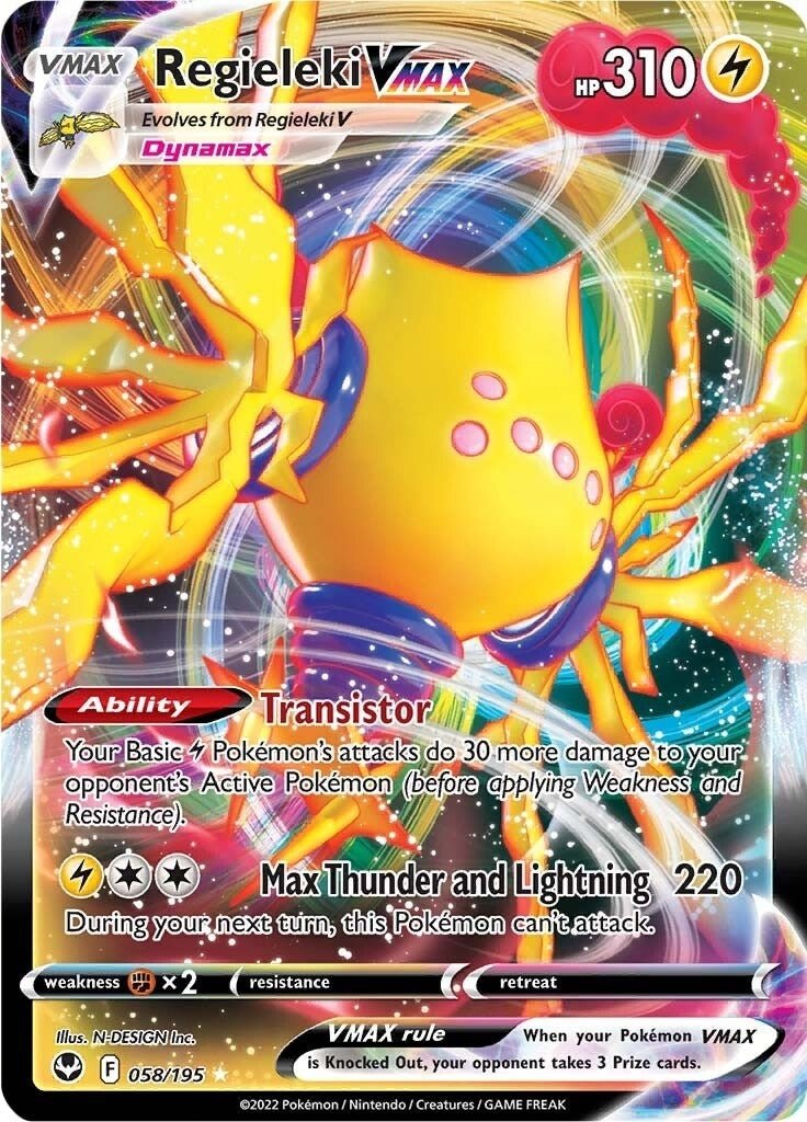 Pokemon - Regieleki VMAX (058/195) (SWSH12: Silver Tempest)