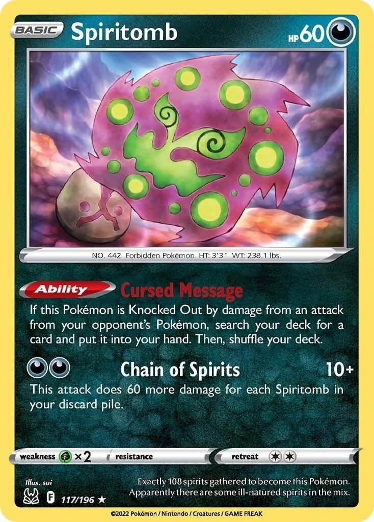 Pokemon - Spiritomb (117/196) (SWSH11: Lost Origin)