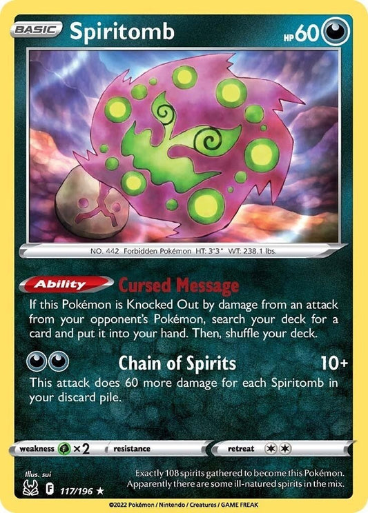 Spiritomb (117/196) (SWSH11: Lost Origin) by LAB7 Malta, Europe