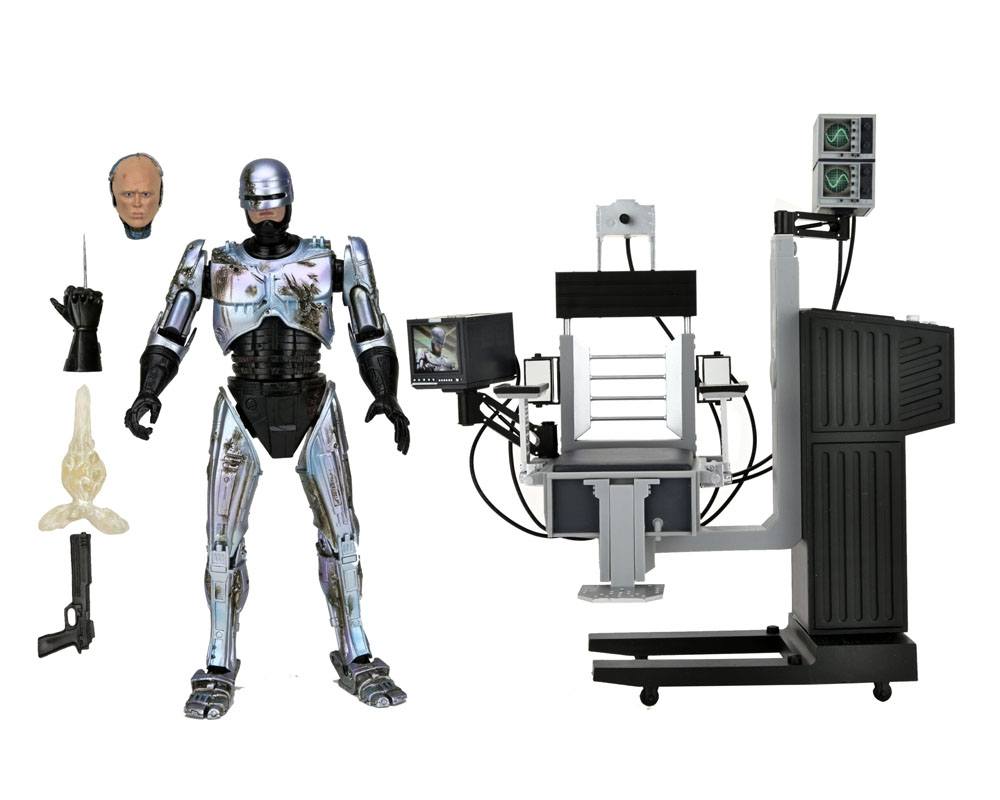 RoboCop Action Figure Ultimate Battle Damaged RoboCop with Chair by LAB7 Malta, Europe