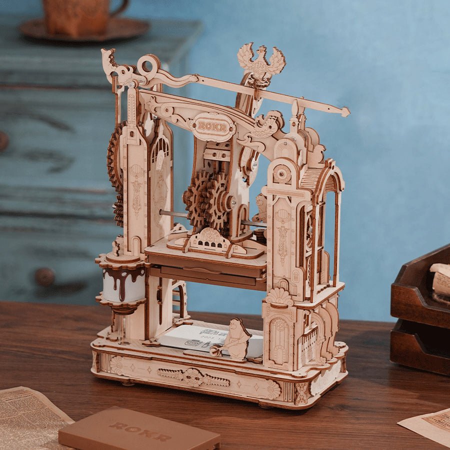 ROKR 3D Wooden Puzzle Classic Printing Press LK602 by LAB7 Malta, Europe
