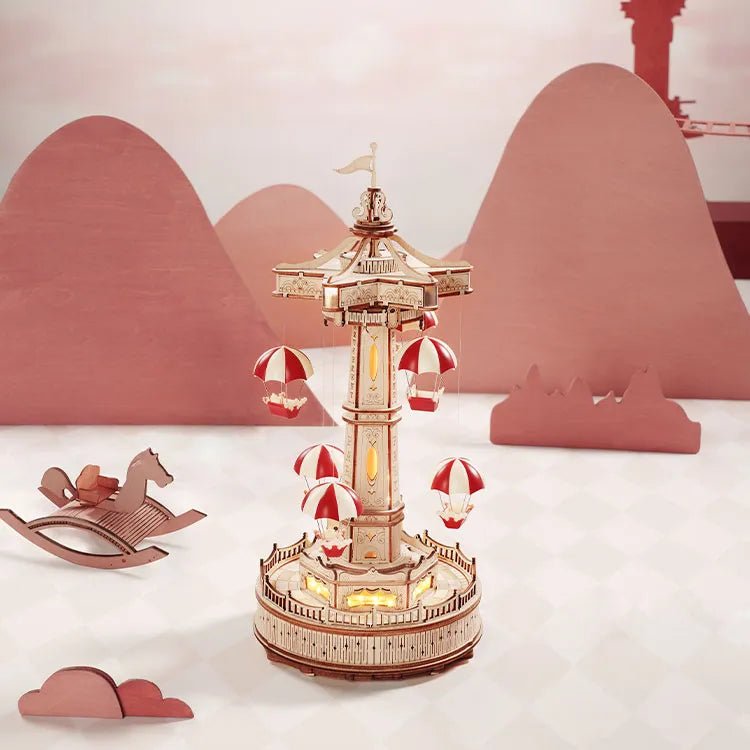 ROKR 3D Wooden Puzzle Parachute Tower EA01 by LAB7 Malta, Europe