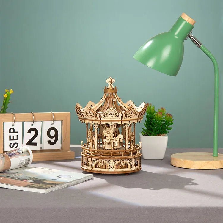 ROKR 3D Wooden Puzzle Romantic Carousel AMK62 by LAB7 Malta, Europe