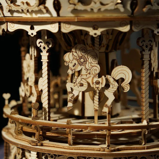 ROKR 3D Wooden Puzzle Romantic Carousel AMK62 by LAB7 Malta, Europe