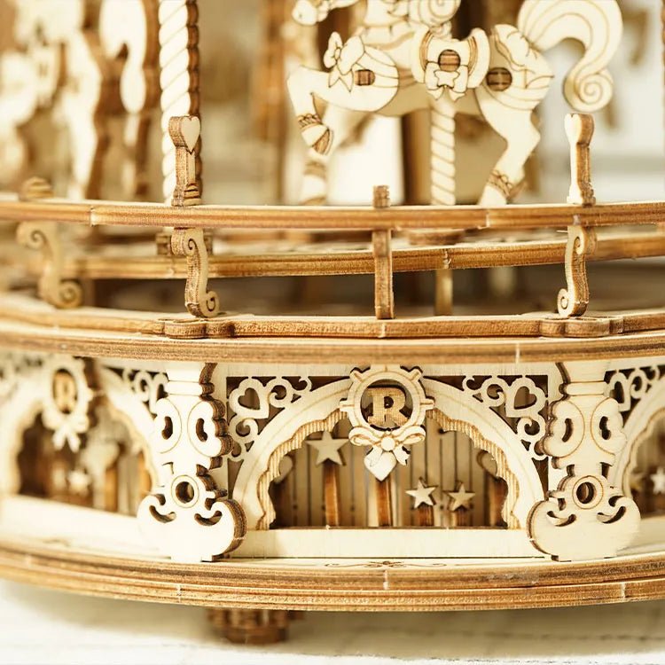 ROKR 3D Wooden Puzzle Romantic Carousel AMK62 by LAB7 Malta, Europe