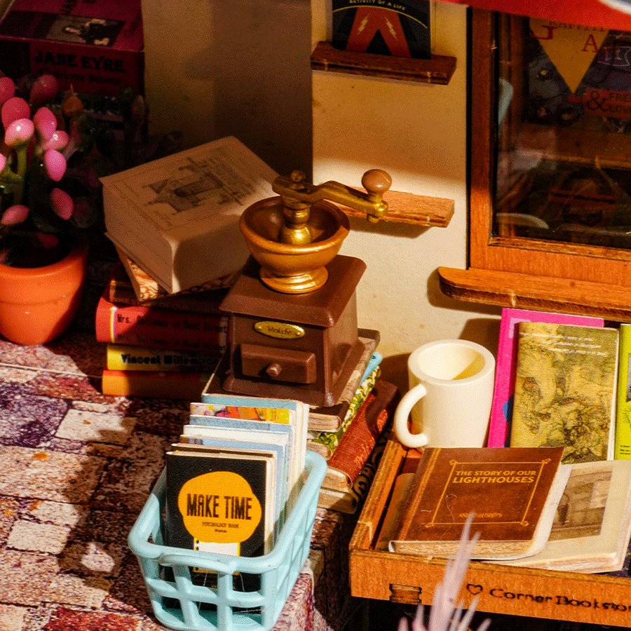 Rolife DIY Miniature House Corner Bookstore DG164 by LAB7 Malta, Europe