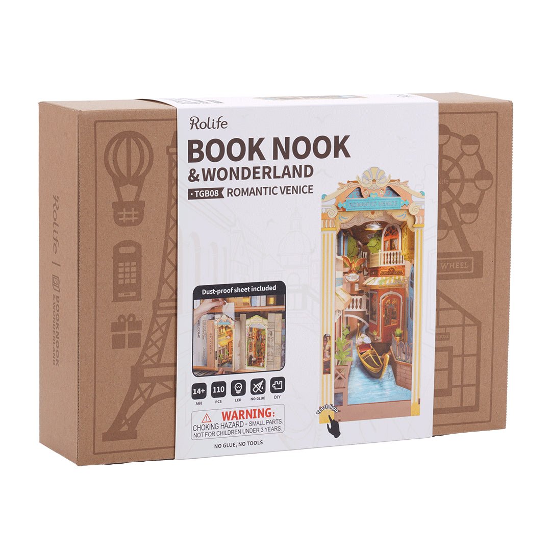 Rolife DIY Book Nook Romantic Venice Shelf Insert Kit TGB08 by LAB7 Malta, Europe