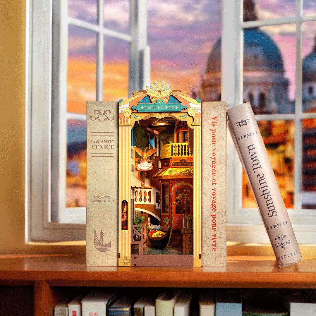 Rolife DIY Book Nook Romantic Venice Shelf Insert Kit TGB08 by LAB7 Malta, Europe