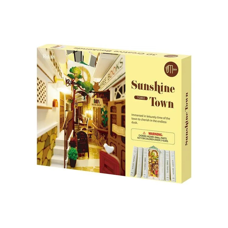 Rolife DIY Book Nook Sunshine Town Shelf Insert TGB02 by LAB7 Malta, Europe