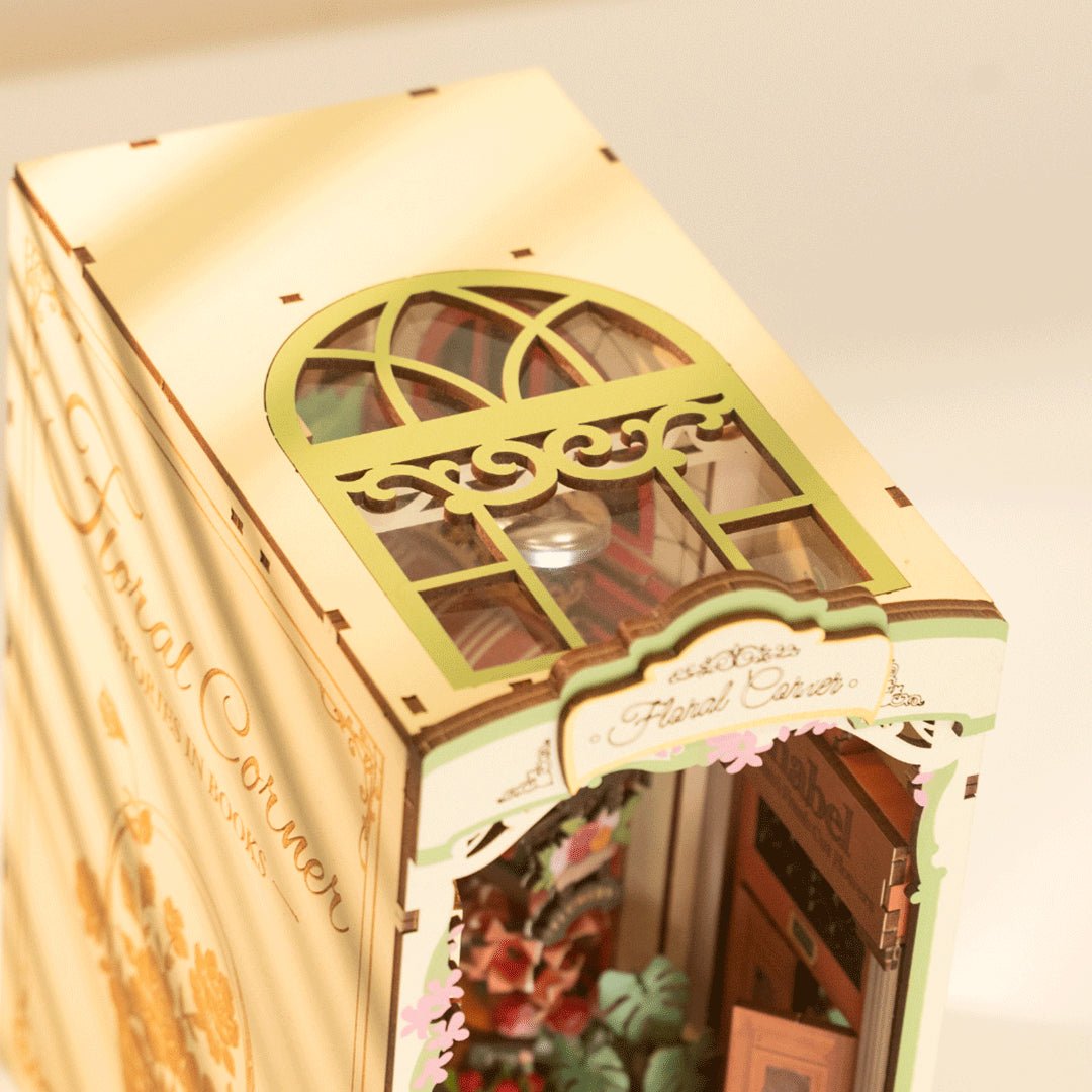 Rolife DIY Book Nook Floral Corner Shelf Insert Kit TGB09 by LAB7 Malta, Europe