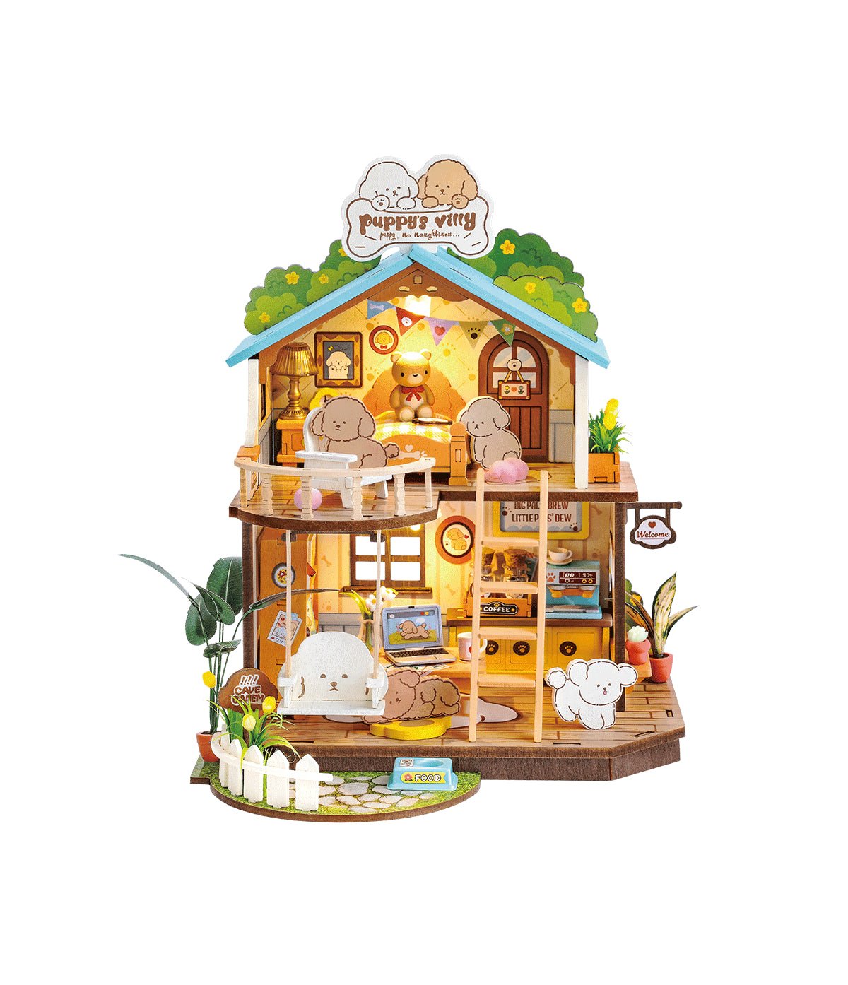 DIY Miniature House Puppy’s Cozy Villa DG169 by LAB7 Malta, Europe