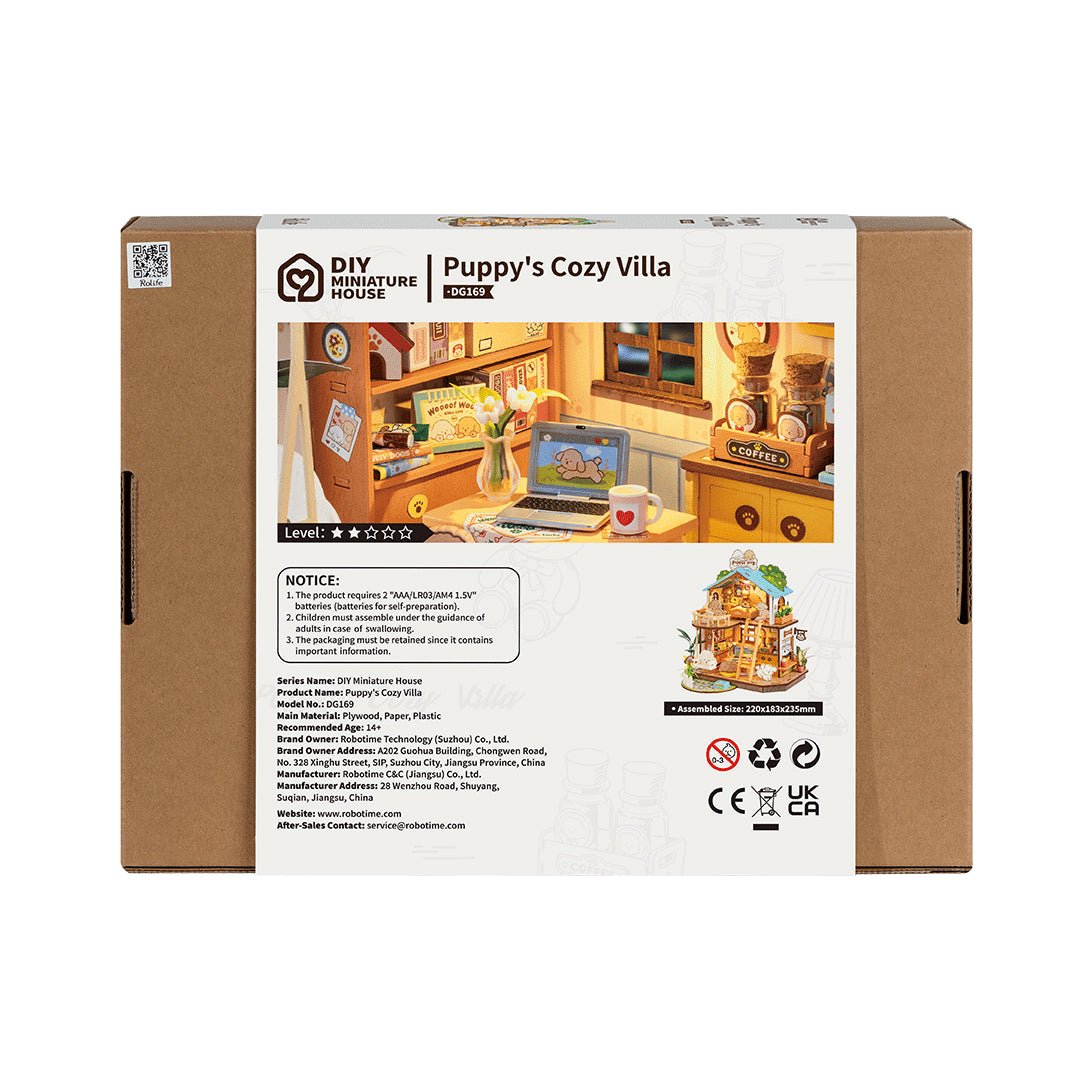 DIY Miniature House Puppy’s Cozy Villa DG169 by LAB7 Malta, Europe