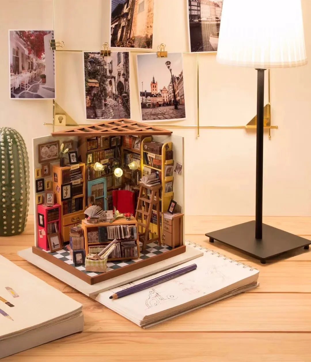 Rolife DIY Miniature House Kit Sam’s Study Library DG102 by LAB7 Malta, Europe