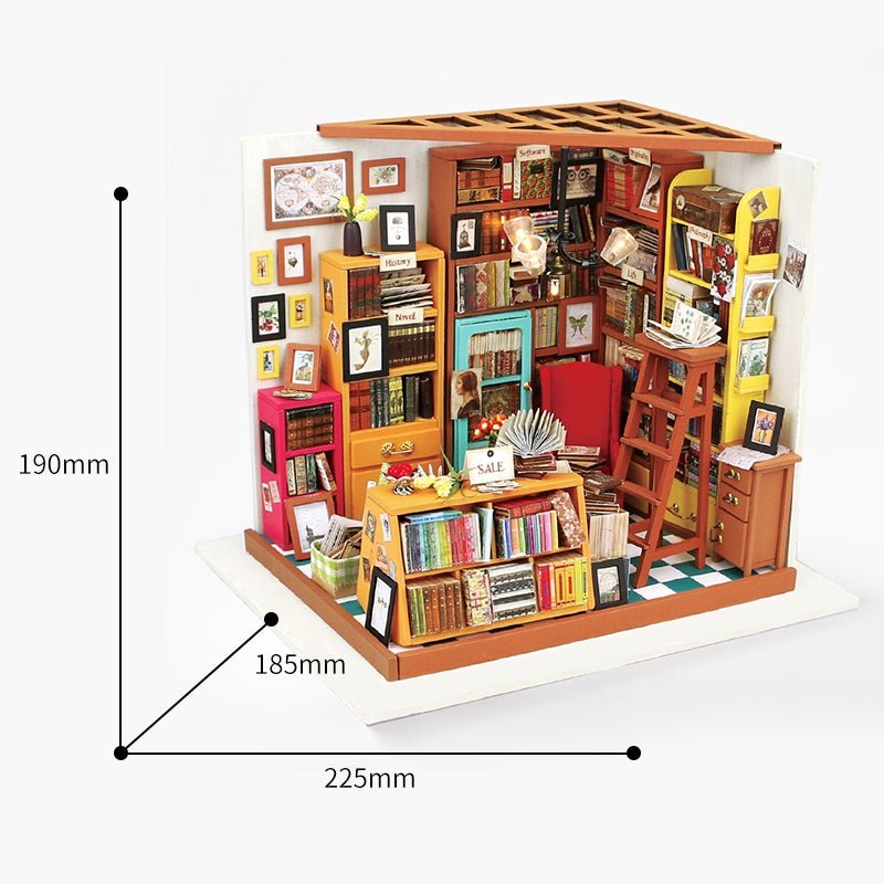 Rolife DIY Miniature House Kit Sam’s Study Library DG102 by LAB7 Malta, Europe