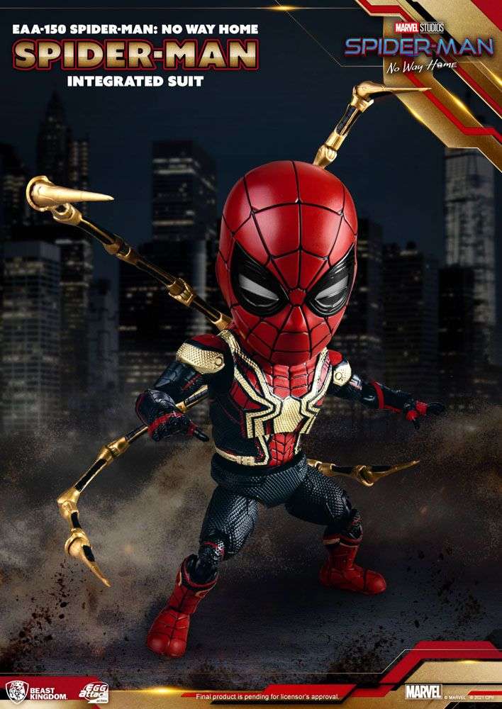 Spider - Man: No Way Home Egg Attack Action Figure Spider - Man Integrated Suit 17 cm by LAB7 Malta, Europe